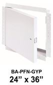 24" x 36" - Drywall Access Door BA-PFN-GYP, Front View, Access Panel