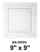 9" x 9" Hinged Gypsum Access Panel for Ceiling or Wall