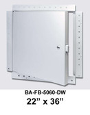 22" x 36" Fire Rated Un-Insulated Access Door with Flange for Drywall
