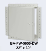 22" x 30" Fire Rated Insulated Access Door with Flange for Drywall