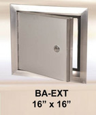 16" x 16" Exterior Access Panel - with piano hinge Aluminum