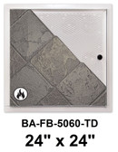 24" x 24" Fire Rated Un-Insulated Recessed Door for Tile Walls