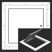 9" x 9" Hinged Square Corner - Access Panel for Ceilings