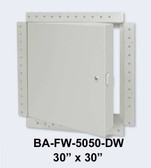 30" x 30" Fire Rated Insulated Access Door with Flange for Drywall