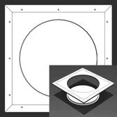 22" x 40" Pop-Out Round - Access Panel for Ceilings