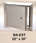20" x 30" Exterior Access Panel - with piano hinge Aluminum