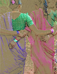 India ArtCard

Arm-in-arm, close friends stroll down a street in this filtered version of a photograph taken in India.

Photo © 2004 Wendy Henning, with Photoshop enhancement