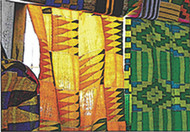 Ghana fabric detail: Photo © 2022 RPCVs of Wisconsin International Calendar Project