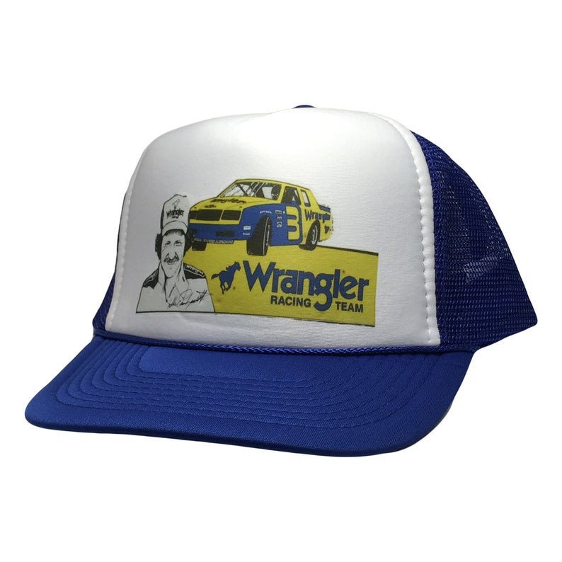 Dale Earnhardt Wrangler Racing Hat, Dale Earnhardt Wrangler Racing Trucker  Hat, Dale Earnhardt Wrangler Racing, Trucker Hat, Mesh Hat, Snap Back Hat
