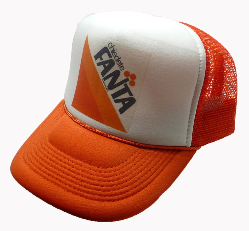 Fanta Trucker Hat, Fanta Hat, Fanta, Trucker Hat, Mesh Hat, Snap Back Hat