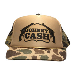 Johnny Cash Revolver Trucker Hat
