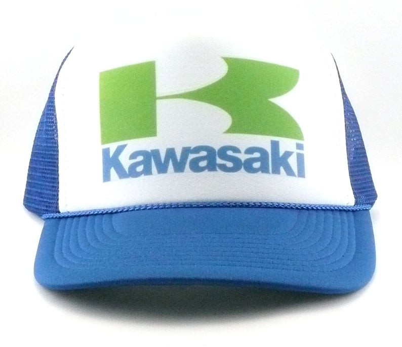 Kawasaki Trucker Hat, Kawasaki Hat, Kawasaki, Trucker Hat, Mesh Hat, Snap  Back Hat
