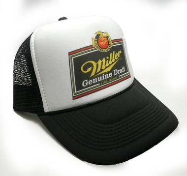 Miller Beer Genuine Draft Hat Trucker Hat Snap Back Style Cap