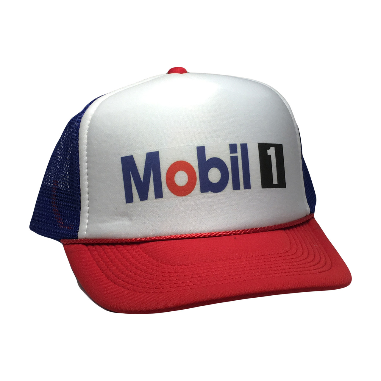 Mobil 1 Trucker Hat, Mobil 1 Hat, Mobil 