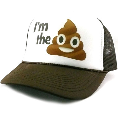 Poop Emoji Hat, Poop Emoji Trucker Hat, Poop Emoji Snapback, Emoji Hat, Emoji trucker hat