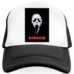 Scream the Movie Hat Ghostface Halloween Snapback Scream Trucker Hat Black
