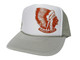 As shown in photo then color of the hat . ex.Grey/white front