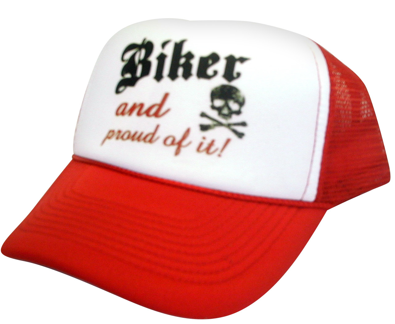Biker and Proud of It Trucker Hat, Mesh Hat, Cool Trucker Hats