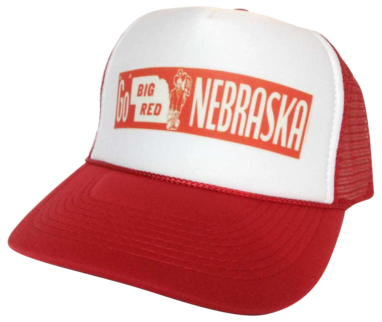 Go Big Red Hat, Nebraska Hat, Trucker Hat, Trucker Hats, Mesh Hat