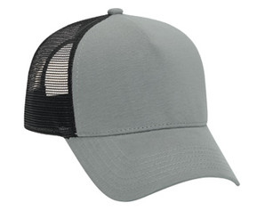 Grey black Flannel front mesh Low Profile Trucker Hat Mesh Hat Justin Bieber style