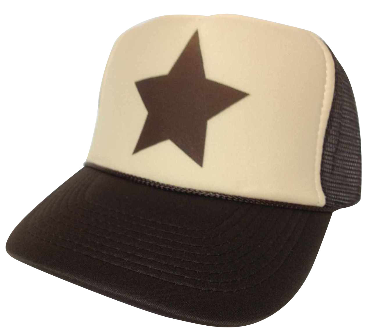 Gravity Falls Brown Star Hat, Trucker Hat, Trucker Hats, Mesh Hat