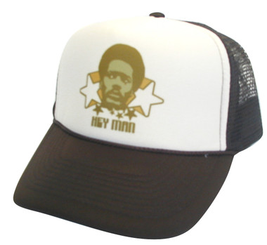 As shown in photo then color of the hat . ex. Black/white front