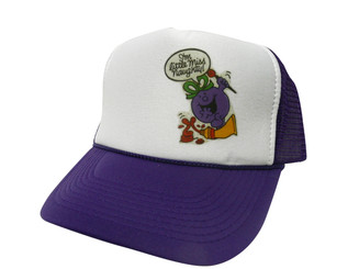 As shown in photo then color of the hat . ex.Purple/white front