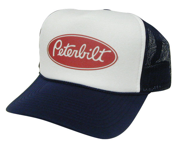 Peterbilt Motors Logo Vintage Camo Trucker Cap Hat 