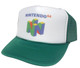 Nintendo 64 As shown in photo then color of the hat . ex.Green/white front
