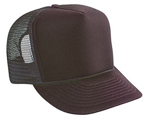 Brown plain blank Trucker Hat Mesh Hat Snapback Hat