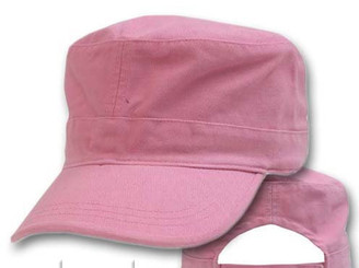 Pink cotton Military cap fatigue hat cadet hat