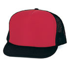 Red front Black back plain blank Trucker Hat Mesh Hat Snapback Hat