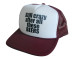 As shown in photo then color of the hat . ex. Maroon/white front