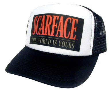 SCAREFACE Hat, Trucker Hat, Mesh Hat, Snap Back Hat, Movie Hat