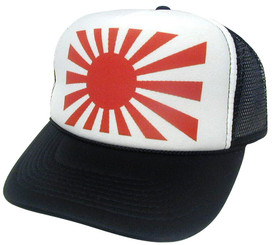 Japan Flag Hat, Trucker Hat, Mesh Hat, Snap Back Hat