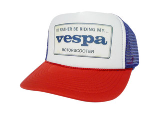 Vespa Hat, Vespa Trucker Hat, Mesh Hat, Snap Back Hat