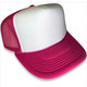 Hot Pink Trucker Hat White , Hot Pink Snapback Whitefront, Hot Pink Mesh Hat