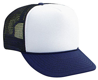 white mesh hat