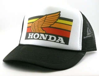 Honda Motocross Hat Trucker 80s style Mesh Cap snap back adjustable