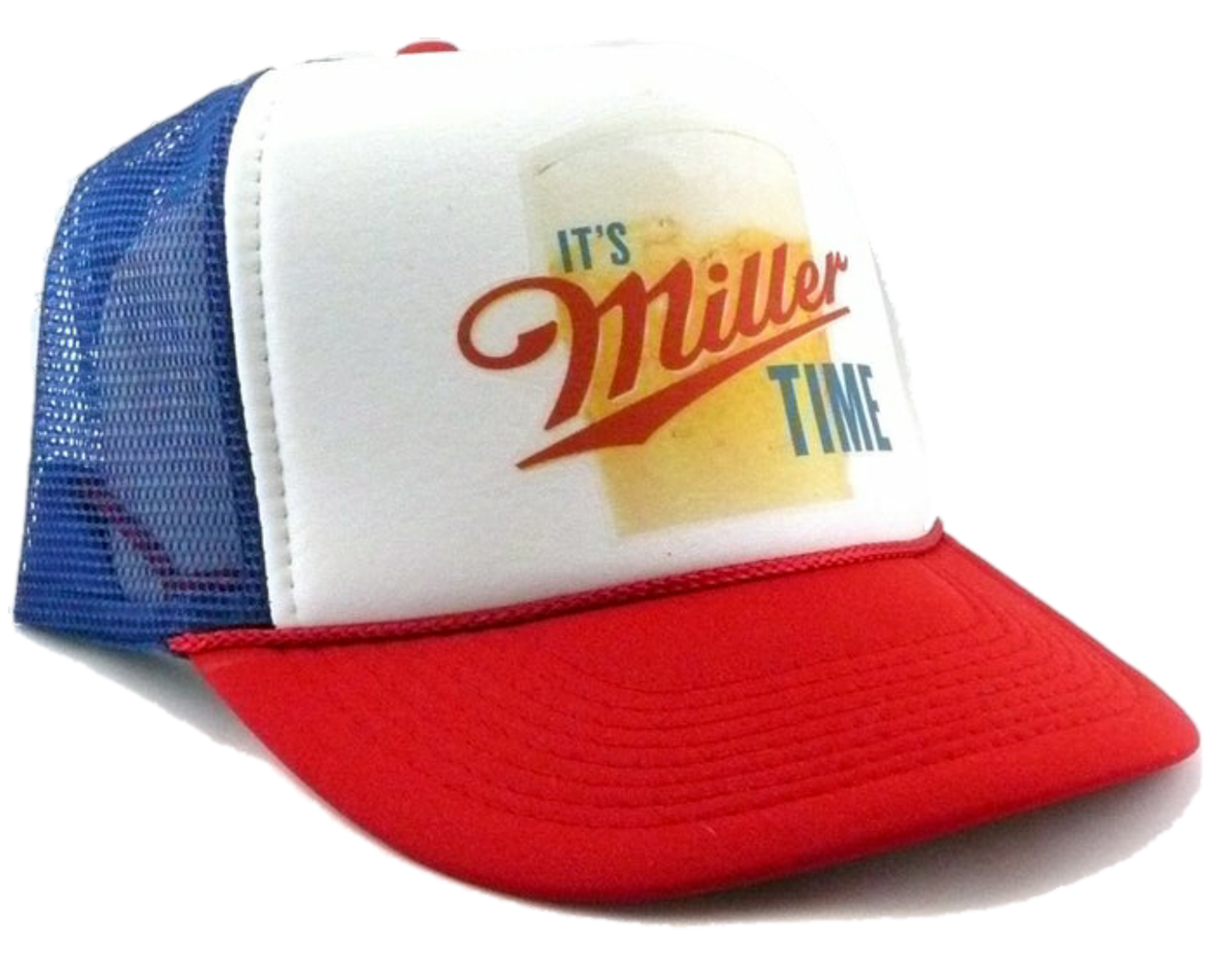 Miller High Life beer Trucker Hat Mesh Hat Snap Back Hat yellow new adjustable