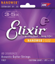 Elixir 11027 Custom Light Acoustic Strings .011-.052