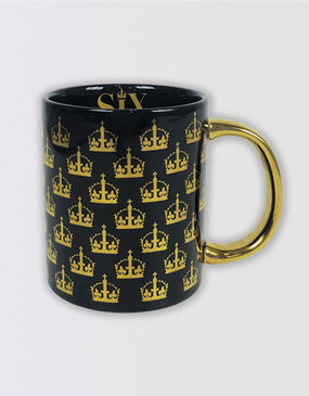 SIX Black and Gold Mug
