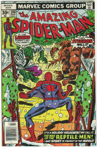 Amazing Spider Man #166 VF Front Cover