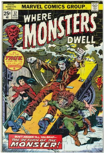 Where Monsters Dwell #32 VG Front Cover