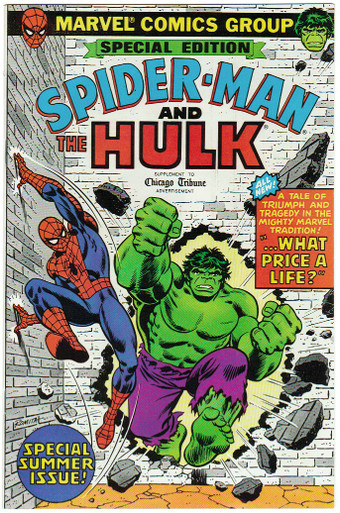 Amazing Spider Man and the Hulk Chicago Tribune VF/NM Front Cover