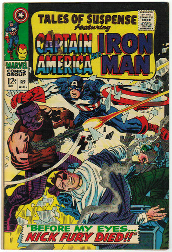 Tales of Suspense #92 VF Front Cover
