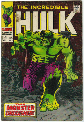Incredible Hulk #105 VG Front Cover