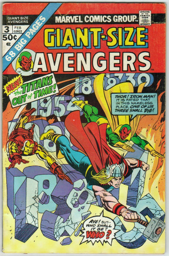Giant Size Avengers #3 FN Front Cover