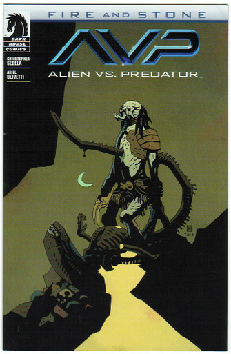 AVP Fire and Stone #1 NM Mignola Variant Front Cover