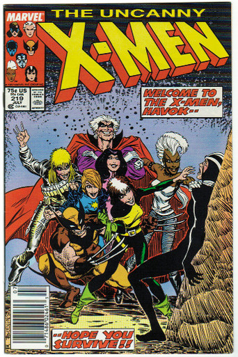 Uncanny X-Men #219 VF Front Cover